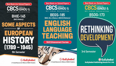 BHIE-145 Some Aspects Of European History: C.1789–1945 BEGS-185 English Language Teaching BSOG-173 Rethinking Development(Paperback, GPHExpert)