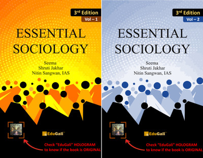 Essential Sociology 3rd ED (Vol-1 & 2)(Paperback, Nitin Sangwan, IAS, Shruti Jakhar, Seema)