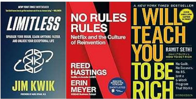 No Rules Rules + Limitless + I Will Teach You To Be Rich: No Guilt (3 Books)(Paperback, Ramit Sethi, Reed Hastings and Erin Meyer, Jim Kwik) No Rules Rules + Limitless + I Will Teach You To Be Rich: No Guilt (3 Books)(Paperback, Ramit Sethi, Reed Hastings and Erin Meyer, Jim Kwik)