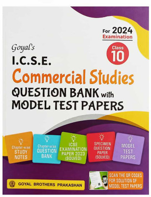 ICSE GOYAL Question Bank & Model Test Paper Commercial Studies-Class-10(Paperback, Goyal Brothers Prakashan)