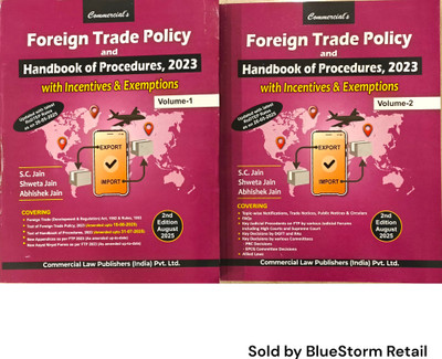 Foreign Trade Policy And Handbook Of Procedure, 2023 With Incentives & Exemptions(Paperback, S.C. Jain, Shweta Jain, Abhishek Jain)