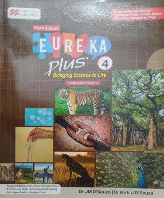 Sixth Edition Eureka Plus Bringing Science To Life Class 4(Pepper back, Dr jm souza)