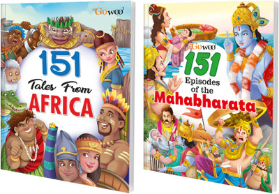 151 Tales From Africa And 151 Episodes Of The Mahabharata I Combo Pack Of 2 Books I Collection Of Stories For Personality Development Of Kids By Gowoo(Paperback, Manoj Publication editorial board)
