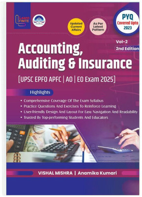 Accounting, Auditing & Insurance
[UPSC EPFO APFC | AO | EO Exam 2025](BOOK, Vishal mishra, Anamika)