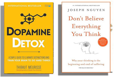 Roopabooks Combo;- Dopamine Detox & Don't Believe Everything You Think ( English, Pack 2 ) Life Changing Books Combo(Paperback, Thibaut Meurisse, Joseph Nguyen)