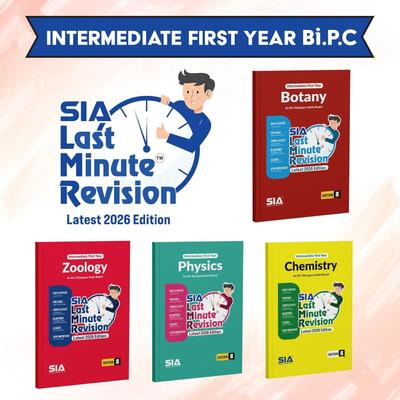 LMR Intermediate Second Year BiPC Botany, Zoology, Physics & Chemistry (Set Of 4 Books) Edition 8 Latest & Updated 2025 - 26(Paperback, SIA LMR Series)