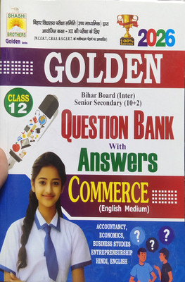 Shashi Brother Golden 2026 Question Bank With Answers Commerce Class 12 English Medium(Paperback, Kundan ji)