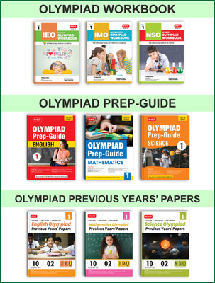 MTG Class-1 (Mathematics, Science & English) IMO-NSO-IEO Olympiad Workbook, Prep-Guide & Previous Years Papers (PYQs) With Mock Test Paper - SOF Olympiad Books For 2024-25 Exam (Set Of 9 Books)(Paperback, MTG Editorial Board) MTG Class-1 (Mathematics, Science & English) IMO-NSO-IEO Olympiad Workbook, Prep-Guide & Previous Years Papers (PYQs) With Mock Test Paper - SOF Olympiad Books For 2024-25 Exam (Set Of 9 Books)(Paperback, MTG Editorial Board)