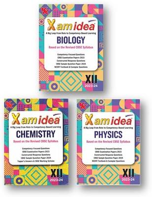 Xam Idea Physics , Chemistry & Biology (3-Books Set) Class 12 Book | CBSE Board | Chapterwise Question Bank | Based On Revised CBSE Syllabus | NCERT Questions Included | 2023-24 Exam– 1 January 2023