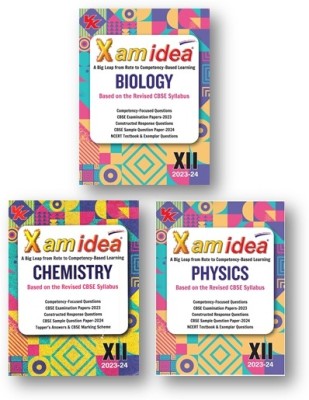 Xam Idea Physics , Chemistry & Biology (3-Books Set) Class 12 Book | CBSE Board | Chapterwise Question Bank | Based On Revised CBSE Syllabus | NCERT Questions Included | 2023-24 Exam– 1 January 2023(Paperback, Editorial Board)