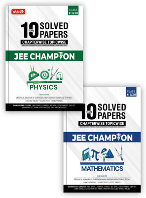 MTG 10 Years JEE Main & Advanced (2024-2015) Chapterwise Topicwise Solved Papers Physics, Mathematics With Cover All State Level Engg. Entrance Exam PYQs | JEE Champion Book For 2025 Exam (Set Of 2)(Paperback, MTG Editorial Board)