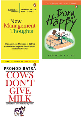 Combo Of Cows Don’t Give Milk, New Management Thought And Born To Happy (Set Of 3)(Paperback, BATRA, PRAMOD)