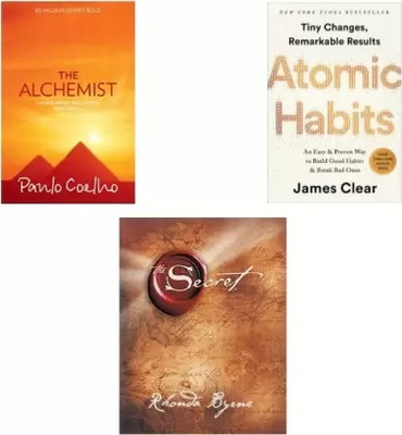 The Allchemist + Atomic Habitts + The Secret (Combo Of 3) (Good Quality)(Paperback, James Clear, Rhonda Byrne, Paulo Coelho)