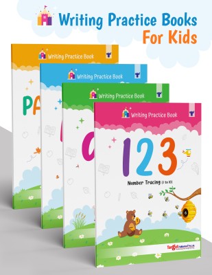 Nursery Writing Practice Books For Kids | ABC Capital Letters, Small Letters, Numbers (1 To 10), Line Tracing Pattern | Preschool Learning Books |Set Of 4 Books(Paperback, Target Publications)