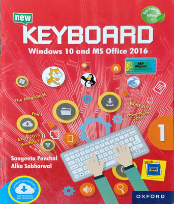 New Keyboard Windows 10 And MS Office 2016 Class 1(Pepper back, Sangeeta panchal, Alka sabharwal)