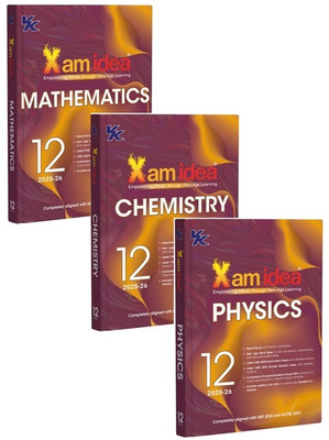 Xam Idea Class 12 (3-Books Set ) Mathematics + Physics + Chemistry (2025-26) Empowering Minds With New Age Learning | NEP & NCFSE Aligned(Paperback, Xamidea Editorial Board)