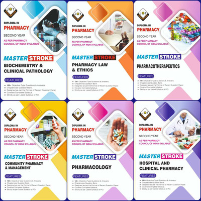 D Pharma 2nd Year Chapter Wise Question Bank & Solved Papers In English (6 Books Set) According To Latest Syllabus Of PCI(Paperback, joy publication meerut)