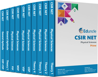 CSIR NET Physical Sciences Book 2023 Complete Theory + Test Series + General Aptitude, Practice Question With Solution Set Of 10 Books Latest Edition By Eduncle(Paperback, Eduncle)