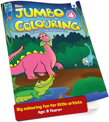 Blossom Jumbo Colouring Book For Kids | Level 4 |A3 Size| 8 To 10 Years Old(Paperback, Target Publications)