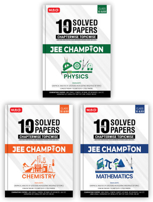MTG 10 Years JEE Main & Advanced (2024-2015) Chapterwise Topicwise Solved Papers Physics, Chemistry & Mathematics With Cover All State Level Engg. Entrance Exam PYQs | JEE Champion Book For 2025 Exam (Set Of 3)(Paperback, MTG Editorial Board)