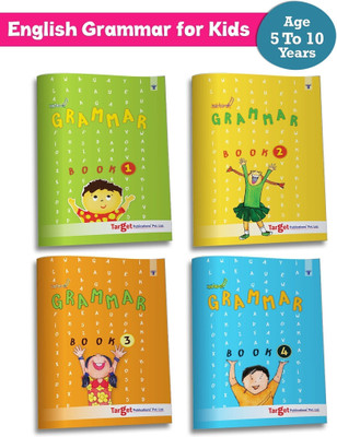 Nurture English Grammar Book For Children | Grammar And Composition Practice Exercises With Answers For Primary Students | Age 5 To 10 Year Old| Part 1 To 4 | Pack Of 4 Books(Paperback, Target Publications)