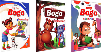 Big Fun Bogo Kids Coloring Books Children Books Pack Of 3(Paperback, Esha)