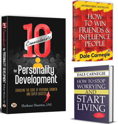 10 Commandments For Personality Development + How To Win Friends And Influence People + How To Stop Worrying And Start Living | Best Authors Will Teach You What To Do, And How To Do It, To Achieve Lasting And Unprecedented Success (Set Of 3 Books In English)(Paperback, Shrikant Shastree (IAS), Dale 