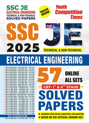2024-25 SSC JE CBT I & II Electrical Engineering Solved Papers 800 1495 E(Paperback, Others, YCT EXPERT TEAM)