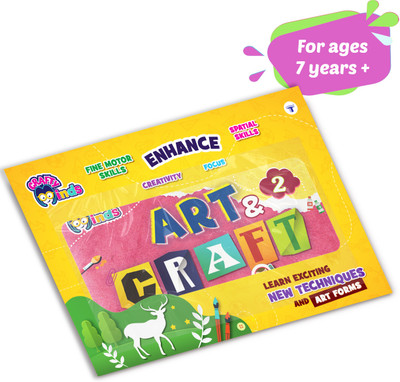 Crafty Minds Art & Craft Book 2 For Kids | 25+ Fun Activities To Boost Creativity & Fine Motor Skills | Easy Instructions With Step-By-Step Video Tutorials(Spiral, Target Publications)