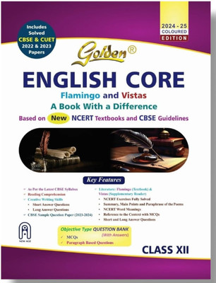 Golden English Core 12th Textbooks Flamingo And Vistas For CBSE Includes Solved CBSE(Paperback, NEW AGE INTERNATIONAL (P) LTD.)