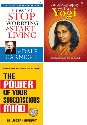 How To Stop Worrying & Start Living+The Autobiography Of A Yogi+The Power Of Your Subconscious Mind(Paperback, Dale Carnegie+Paramahansa Yogananda+Dr. Joseph Murphy)