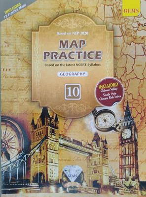 Map Practice Based On The Latest Ncert Syllabus Geography Class 10(Pepper back, B.k. Mishra)
