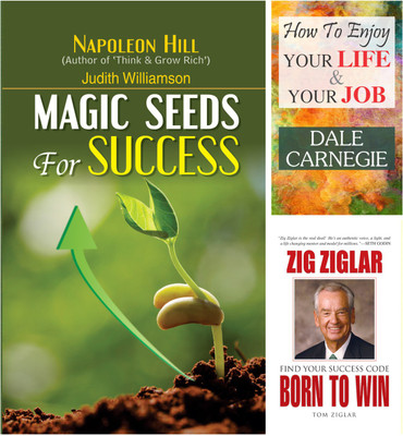 Selected Self Help Reading List Part 1: Magic Seeds For Success/ How To Enjoy Your Life & Your Job/ Born To Win(Hardcover, NAPOLEON HILL, DALE CARNEGIE, ZIG ZIGLAR)