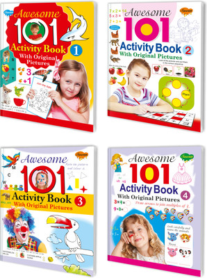 Awesome 101 Activity Book Complete Combo |Pack Of 4 Activity Books(Paperback, Sawan)