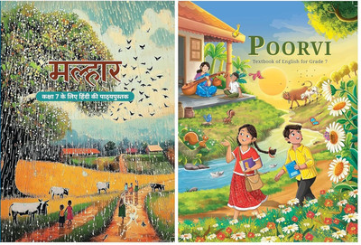 Original NCERT | Class 7 | Malhar (Hindi) & Poorvi (English) Textbooks – Set Of 2 Books | 2025–26 Edition(Paperback, National Council of Educational Research and Training (NCERT))