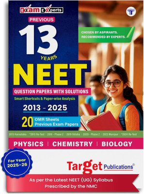 NEET Book 2026 Previous 13 Years Solved Papers With Solutions | Includes 20 OMR Sheets | Topicwise Analysis, Smart Key To Crack Questions | As Per Latest Syllabus(Paperback, Content Team at Target Publications)