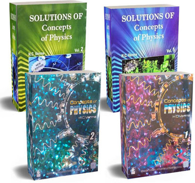 Concepts Of Physics - HC Verma - Volume 1 And 2 - Combo With Solutions Set Of 4 Books - 2024-25/Ed. -HOLOGRAM With New Updated Contents] (Paperback, H. C. Verma)(Paperback, HC VERMA)