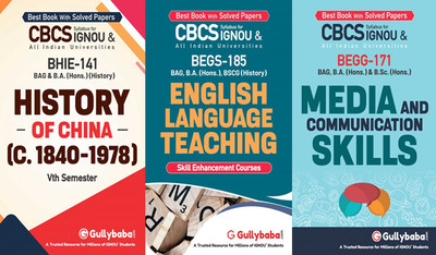 BHIE-141 History Of China(C.1840–1978) BEGS-185 English Language Teaching BEGG-171 Media And Communication Skills(Paperback, GPHExpert)
