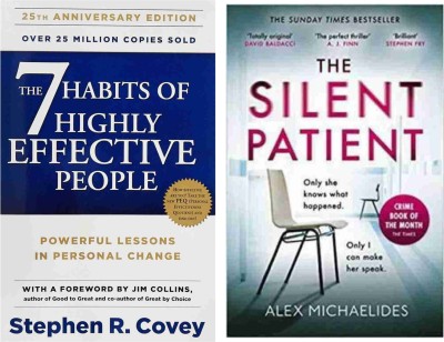 JJ Best Combo:The 7 Habits Of Highly Effective People -Silent Patient(Paperback, Mark monson, R covey)
