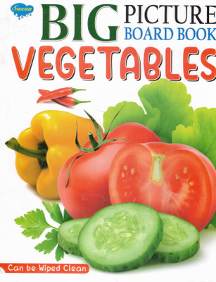 Big Picture Board Book: Vegetables | Sawan Wipe-Clean Vegetable Learning Book For Toddlers(Hardcover, Generic)