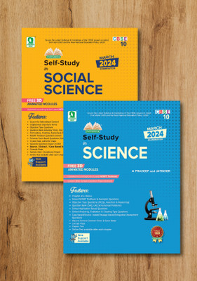 Evergreen Self Study In Science And Social Science Combo Set For 2 , For 2024 Examinations (Class 10)(Paperback, KS Randhawa, Pradeep Singh)