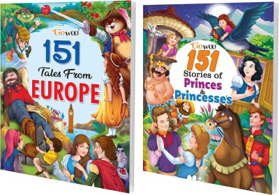151 Tales From Europe And 151 Stories Of Princes & Princesses I Combo Pack Of 2 Books I 300+ Stories For Your Kids By Gowoo(Paperback, Manoj Publication editorial board)