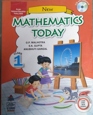 S.chand New Mathematics Today For Class 1(Paperpack, S.K. Gupta)
