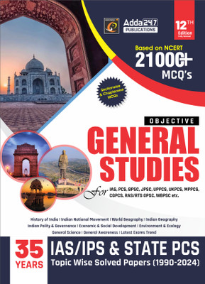 Objective General Studies 21000+ MCQs For UPSC & State PCS Exams (English Printed Edition) By Adda247(Paperback, Adda247 Publications)