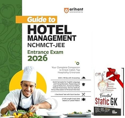 Guide To Hotel Management Entrance Exam 2026 | NCHMCT JEE Preparation Book With 3000+ MCQs, Solved Papers, Crack Sets & Sectional Tests | English Medium(Paperback, Pradeep Srivastava) Guide To Hotel Management Entrance Exam 2026 | NCHMCT JEE Preparation Book With 3000+ MCQs, Solved Papers, Crack Sets & Sectional Tests | English Medium(Paperback, Pradeep Srivastava)
