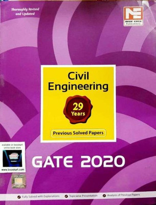 MADE EASY GATE CIVIL ENGINEERING PREVIOUS YEAR SOLVED PAPER ENTRANCE EXAM BOOK 2020 12th Edition (29 YEARS PREVIOUS SOLVED PAPER)(Paperback, Made Easy)