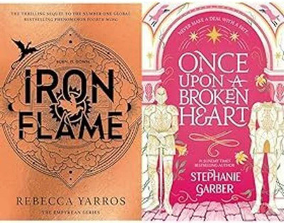 Iron Flame: THE THRILLING SEQUEL TO THE NUMBER ONE GLOBAL BESTSELLING PHENOMENON FOURTH WING (The Empyrean) & ONCE UPON A BROKEN HEART (Paperback, Combo)(Paperback, COMBO)