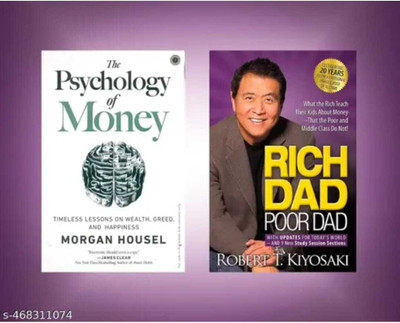 Combo Of 2 Two Books Psychology Of Money By Morgan Housel And Rich Dad And Poor Dad By Robert Kiyosaki, English Paperback Edition(Paperback, Robert Kiyosaki, morgan housel)
