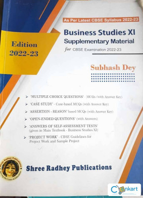 Business Studies Class XI Supplementary Material For Cbse Examination 2022-23(Paperback, Subhash Dey)