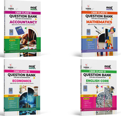 Maxx Marks CBSE Question Bank Class 12 Accounts, Business Studies, Economics, English Core Exam 2026 Based On Latest Pattern(Paperback, VIDYA EDITORIAL BOARD)